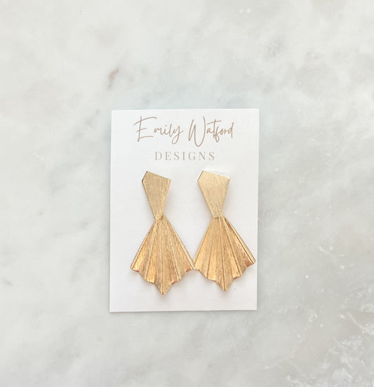 Gold Flare Dangle