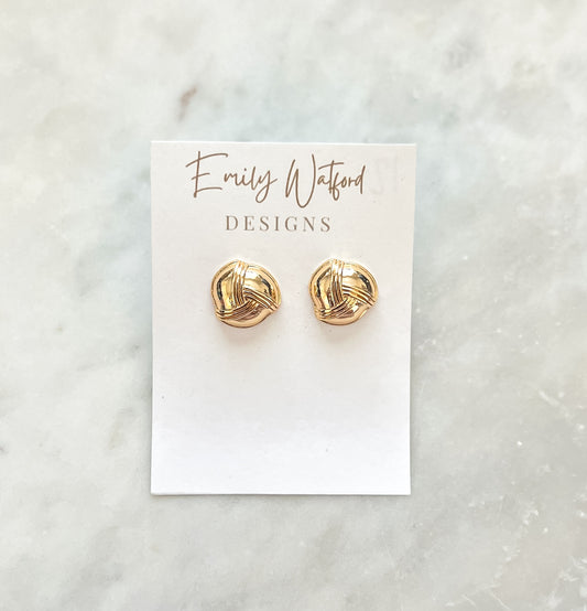 Gold Circle Stud