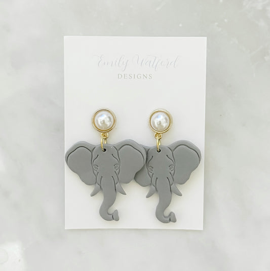 Elephant Pearl Dangle