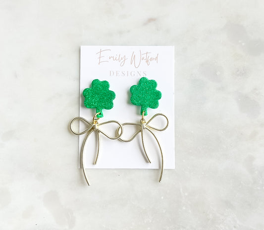 Shamrock Bow Dangle